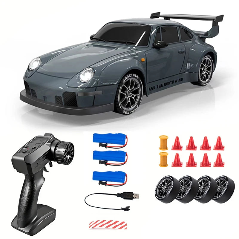 Premium Large 911 RC Track-Spec Sports Car | PVC Model | 1:24 Scale