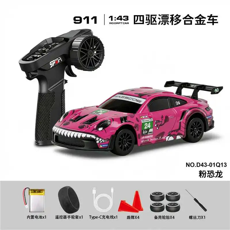Premium Mini GT3 Decal RC Track-Spec Sports Car | Alloy Model | 1:43 Scale