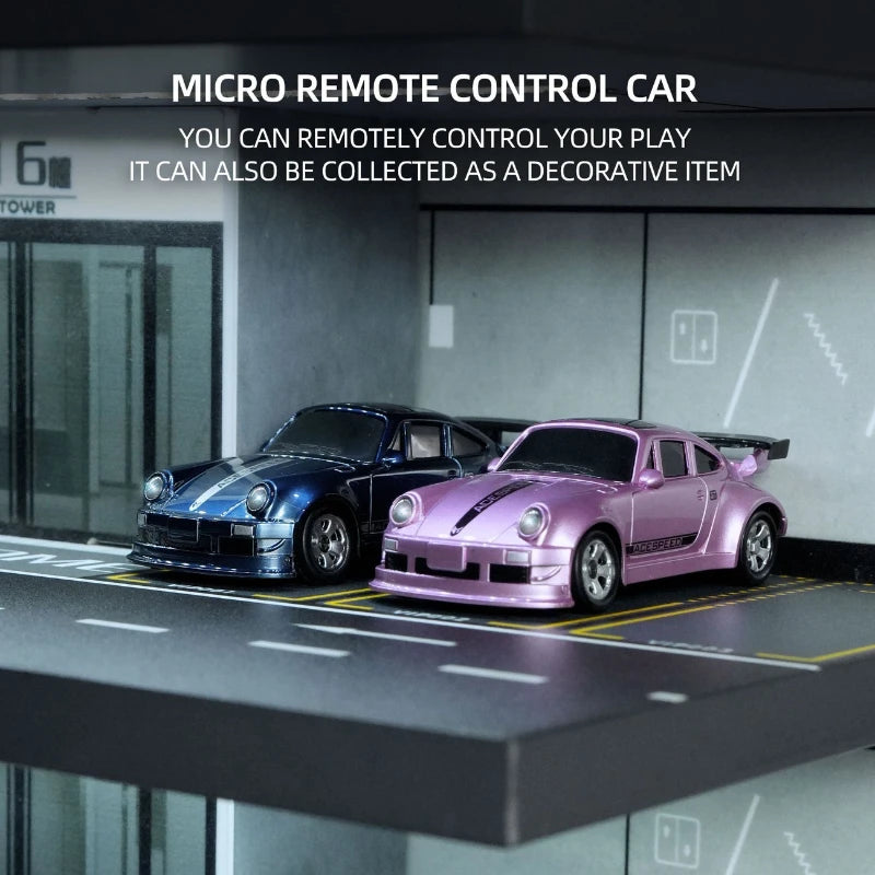 Premium Mini 911 Turbo RC Track-Spec Sports Car | Alloy Model | 1:64 Scale