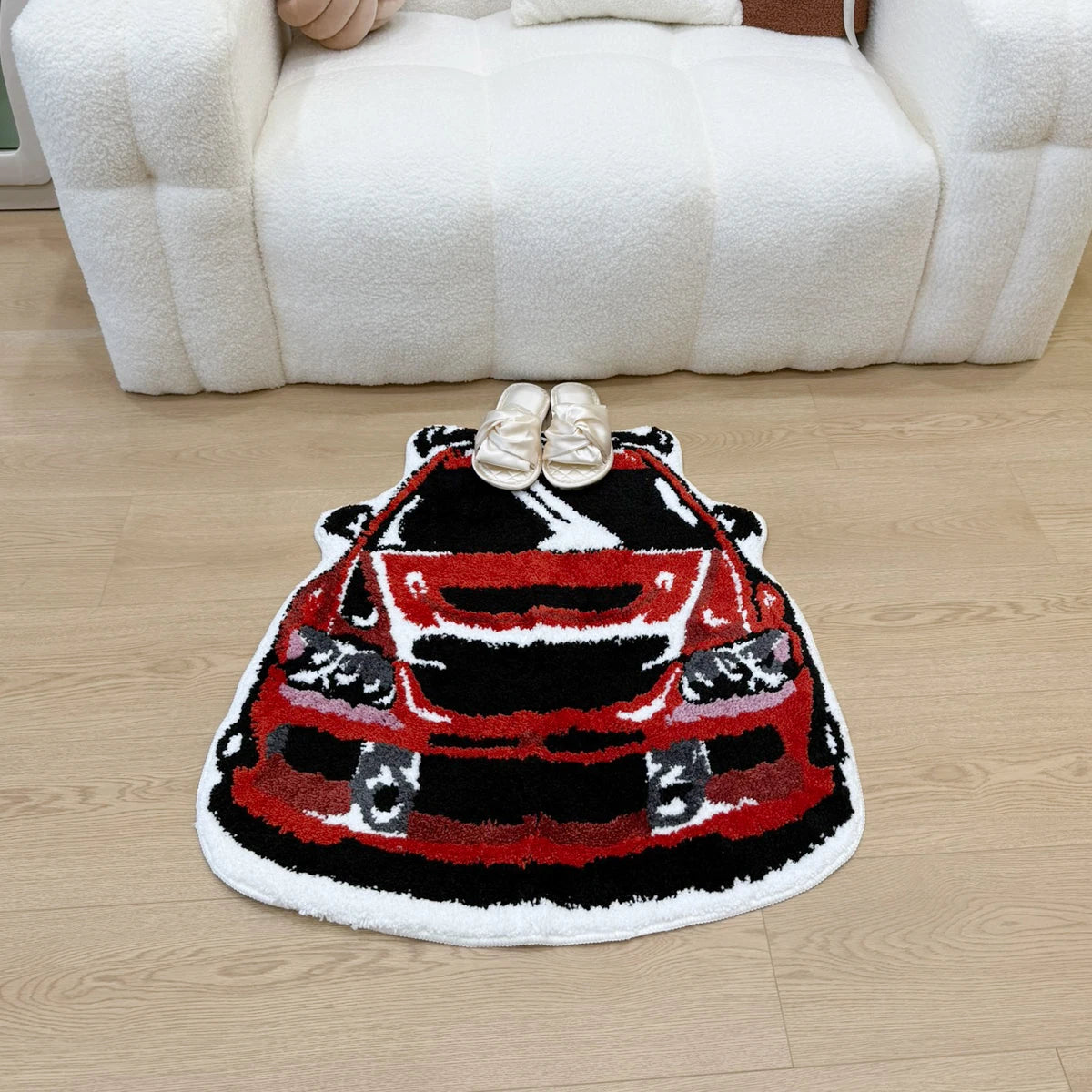 Retro EVO Floor Mat | Wool-Like Fabric Cushion | Home Decoration |