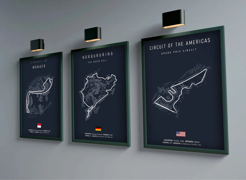 F1 Racetrack Poster