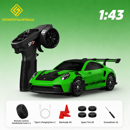 Premium Mini GT3 RC Track-Spec Sports Car | Alloy Model | 1:43 Scale