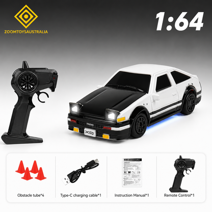 Premium Mini AE86 RC Track-Spec Sports Car | Alloy Model | 1:64 Scale