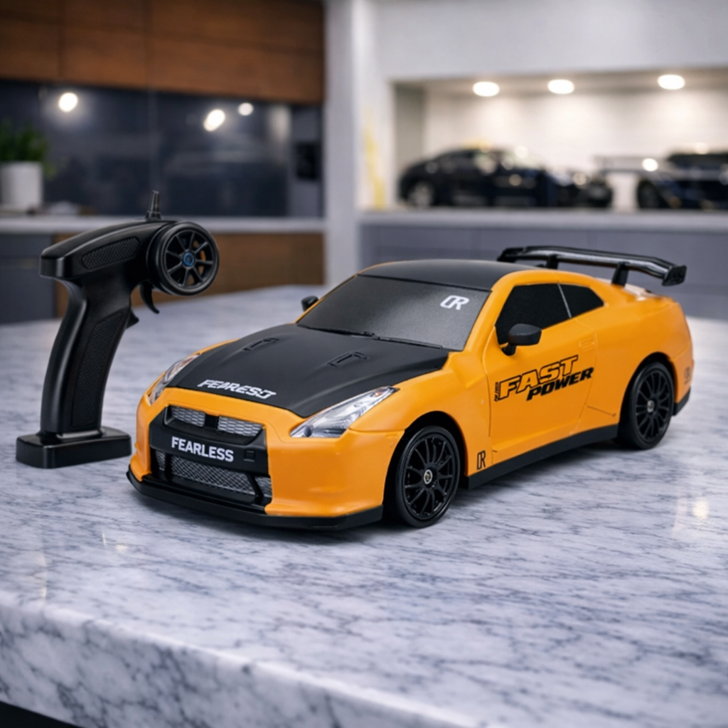 Premium Large R35 RC Track-Spec Sports Car | PVC Model | 1:24 Scale