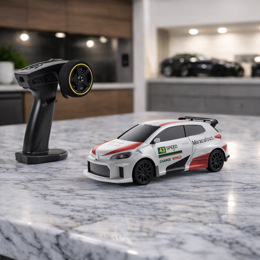 Premium Mini Hatchback RC Track-Spec Sports Car | Medium Model | 1:43 Scale