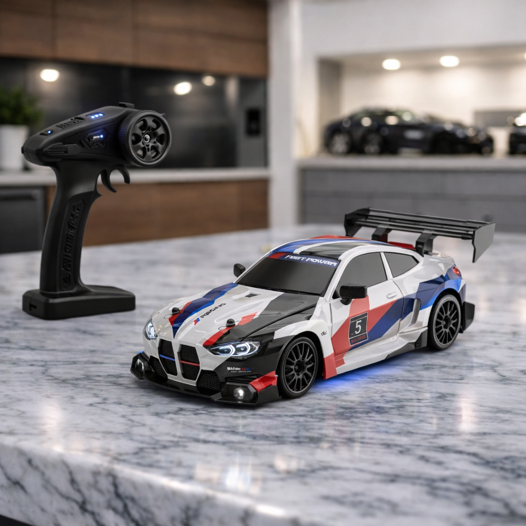 Premium Mini M4 RC Track-Spec Sports Car | Alloy Model | 1:24 Scale