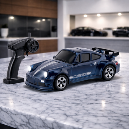 Premium Mini 911 Turbo RC Track-Spec Sports Car | Alloy Model | 1:64 Scale