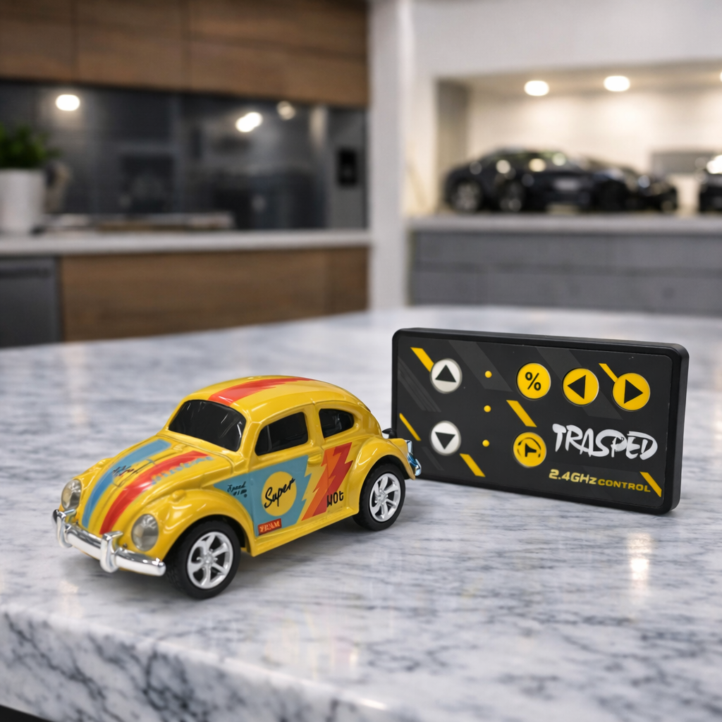Premium Mini Beetle RC Track-Spec Sports Car | Alloy Model | 1:64 Scale