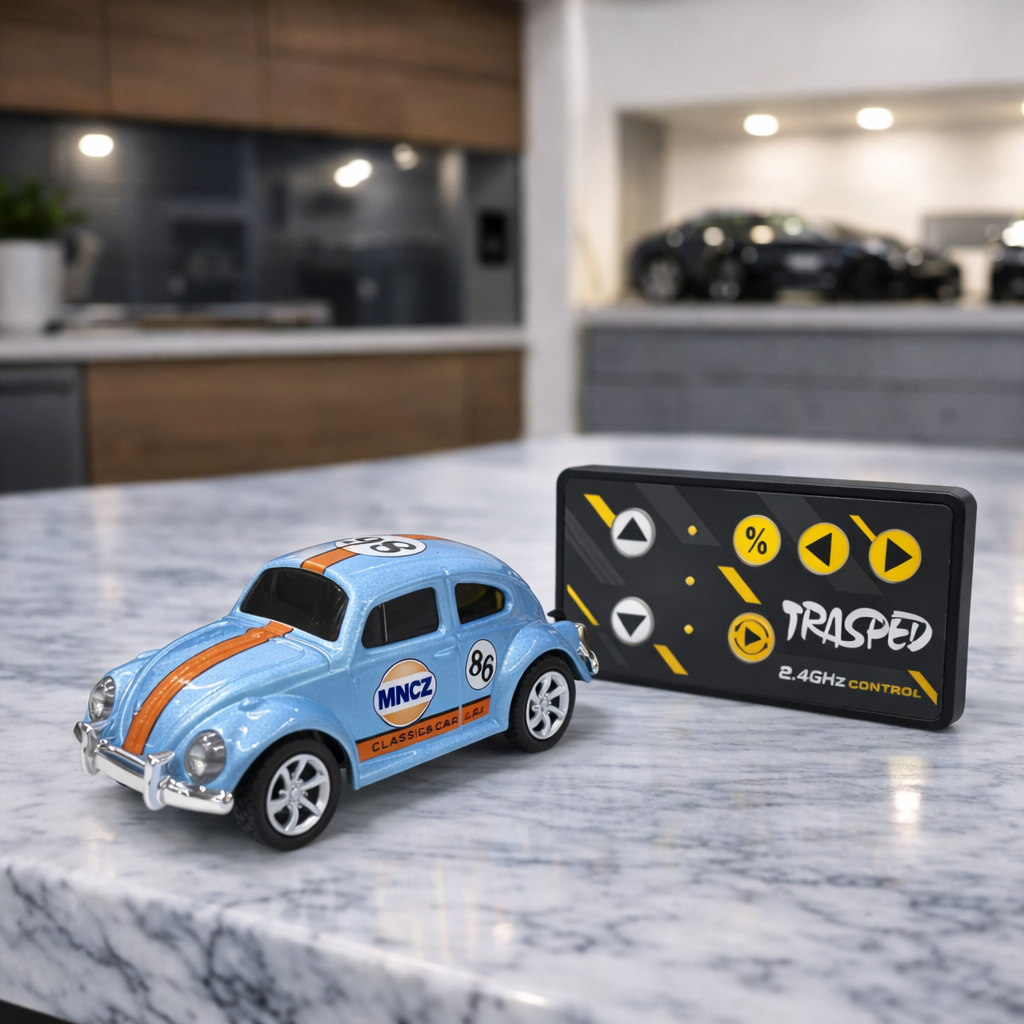Premium Mini Beetle RC Track-Spec Sports Car | Alloy Model | 1:64 Scale