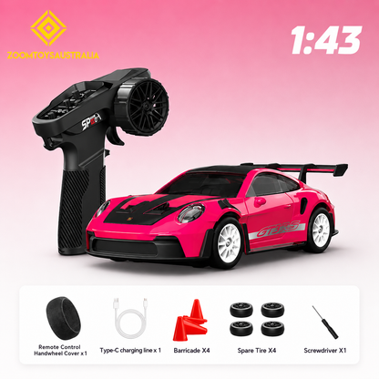 Premium Mini GT3 RC Track-Spec Sports Car | Alloy Model | 1:43 Scale