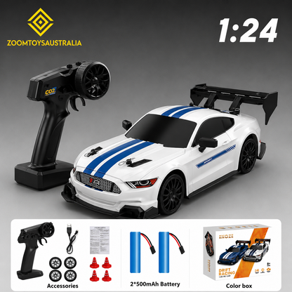 Premium Large Mustang RC Track-Spec Sports Car | PVC Model | 1:24 Scale