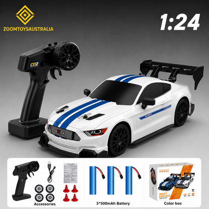 Premium Large Mustang RC Track-Spec Sports Car | PVC Model | 1:24 Scale