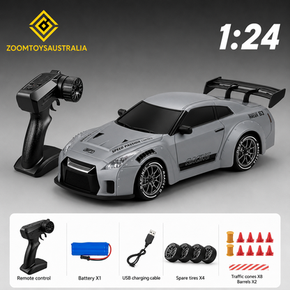 Premium Large R35 RC Track-Spec Sports Car | PVC Model | 1:24 Scale