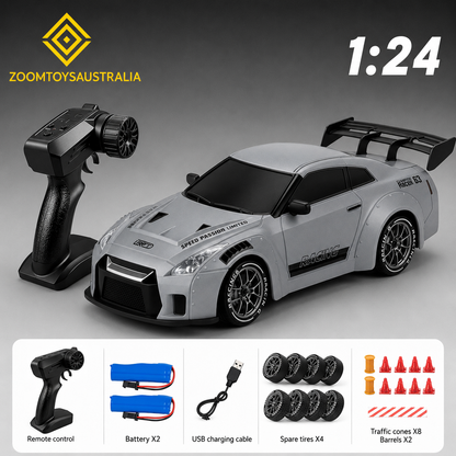 Premium Large R35 RC Track-Spec Sports Car | PVC Model | 1:24 Scale