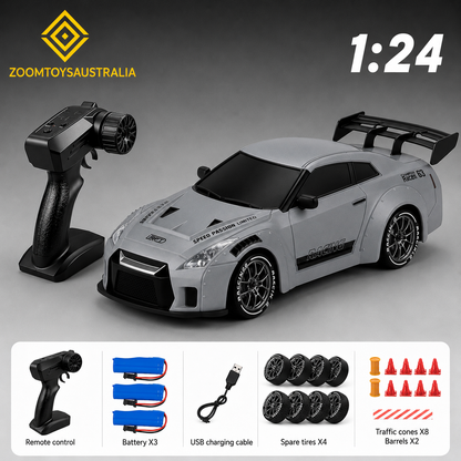 Premium Large R35 RC Track-Spec Sports Car | PVC Model | 1:24 Scale