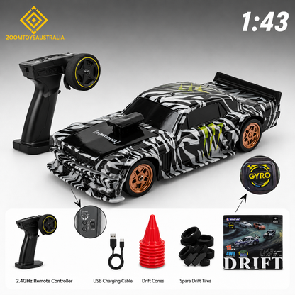 Premium Mini Hoonicorn RC Track-Spec Sports Car | Medium Model | 1:43 Scale