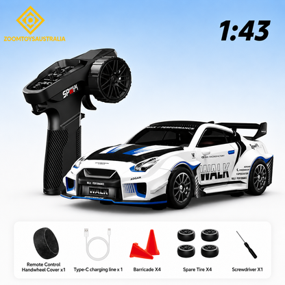 Premium Mini R35 RC Track-Spec Sports Car | Alloy Model | 1:43 Scale