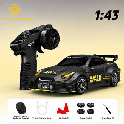 Premium Mini R35 RC Track-Spec Sports Car | Alloy Model | 1:43 Scale