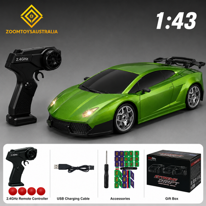 Premium Mini Lambo RC Track-Spec Sports Car | Alloy Model | 1:43 Scale