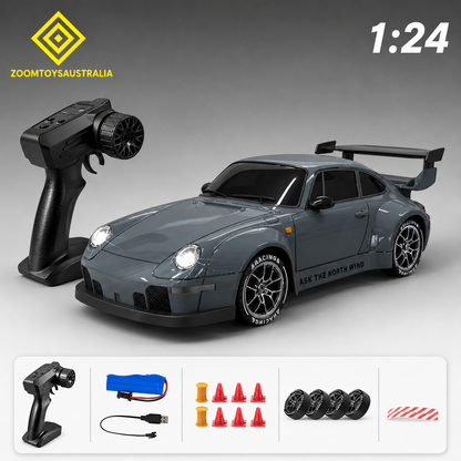 Premium Large 911 RC Track-Spec Sports Car | PVC Model | 1:24 Scale