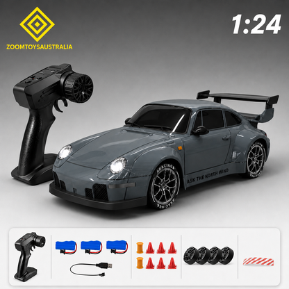 Premium Large 911 RC Track-Spec Sports Car | PVC Model | 1:24 Scale