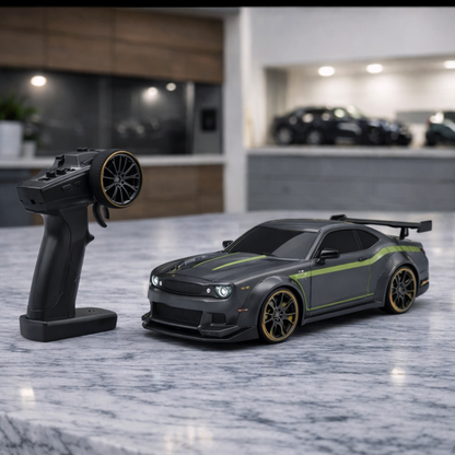 Premium Mini Hellcat RC Track-Spec Sports Car | Alloy Model | 1:76 Scale