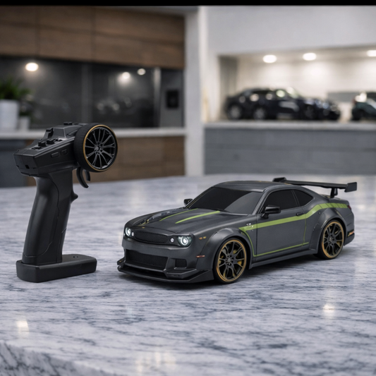 Premium Mini Hellcat RC Track-Spec Sports Car | Alloy Model | 1:76 Scale