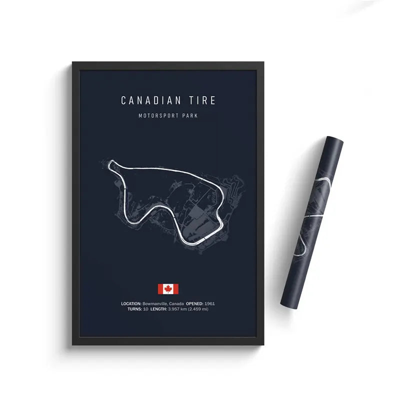 F1 Canadian Tire Canda Track Circuit | Poster | Waterproof Ink | 5 Sizes