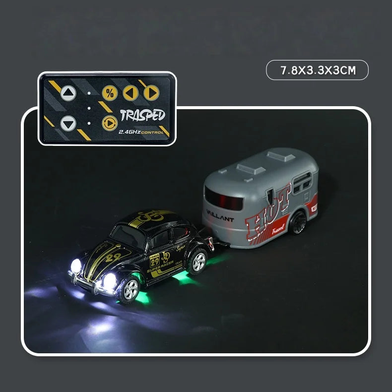 Premium Mini Beetle RC Track-Spec Sports Car | Alloy Model | 1:64 Scale