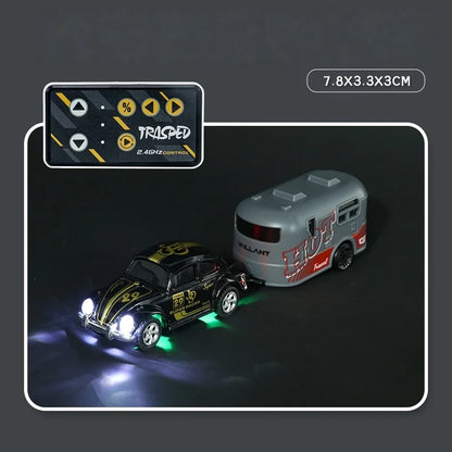 Premium Mini Beetle RC Track-Spec Sports Car | Alloy Model | 1:64 Scale