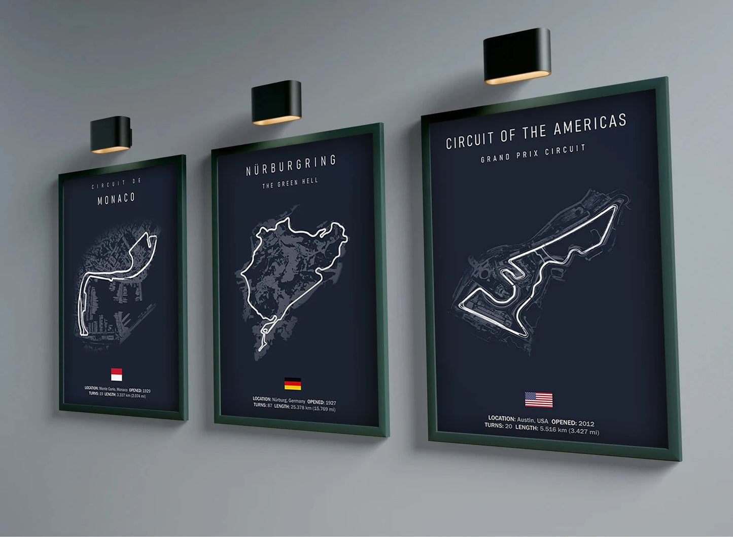F1 Circuit De La Sarthe France Track Circuit | Poster | Waterproof Ink | 5 Sizes