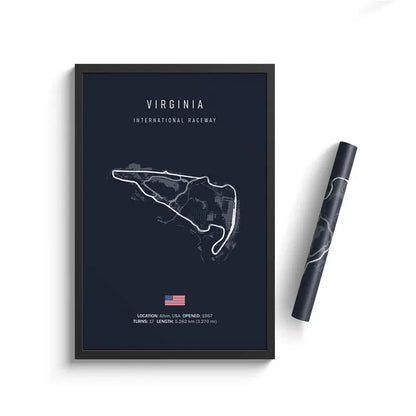 F1 Virginia USA Track Circuit | Poster | Waterproof Ink | 5 Sizes