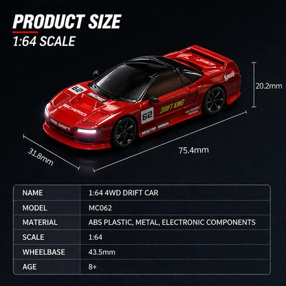 Premium Mini NSX Track-Spec Sports Car | Alloy Model | 1:64 Scale