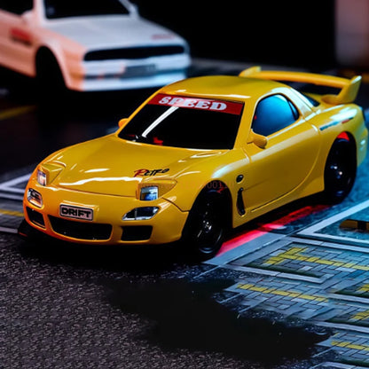 Premium Mini RX7 Turbo RC Track-Spec Sports Car | Alloy Model | 1:43 Scale