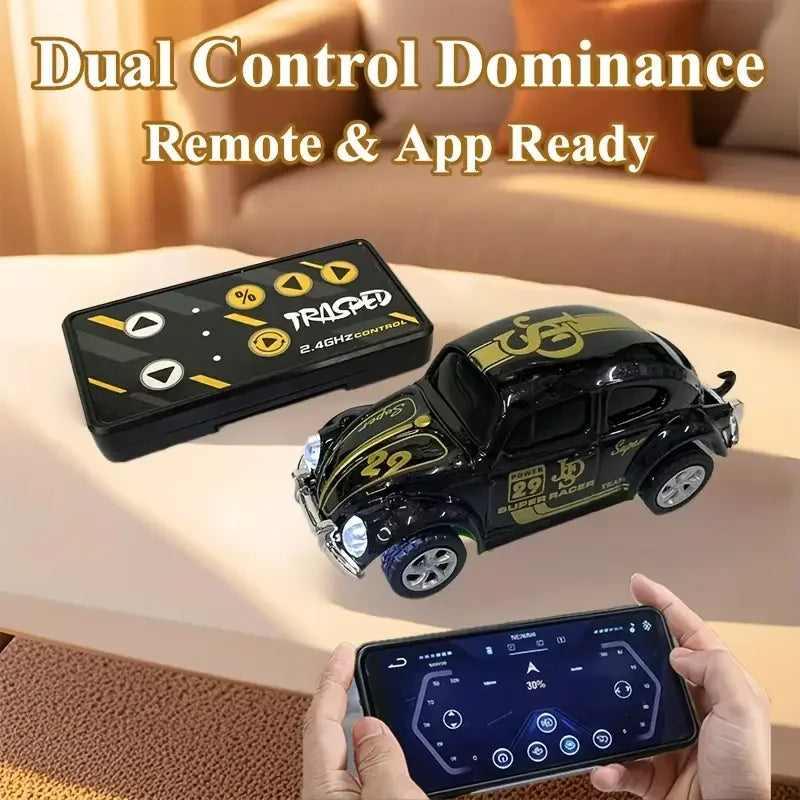 Premium Mini Beetle RC Track-Spec Sports Car | Alloy Model | 1:64 Scale