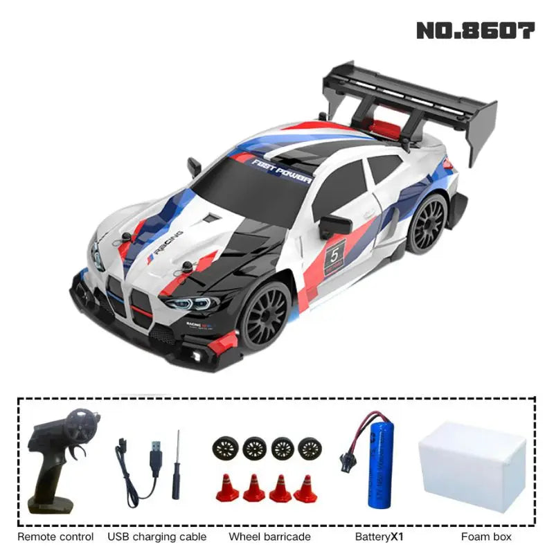 Premium Mini M4 RC Track-Spec Sports Car | Alloy Model | 1:24 Scale