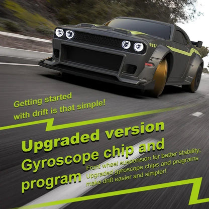 Premium Mini Hellcat RC Track-Spec Sports Car | Alloy Model | 1:76 Scale