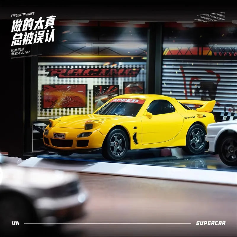 Premium Mini RX7 Turbo RC Track-Spec Sports Car | Alloy Model | 1:43 Scale