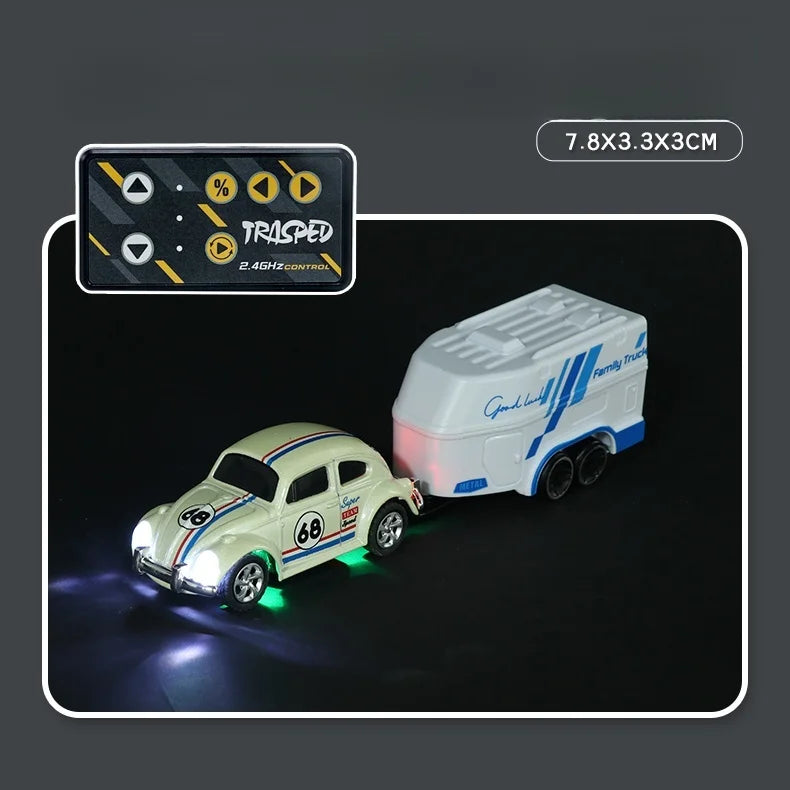 Premium Mini Beetle RC Track-Spec Sports Car | Alloy Model | 1:64 Scale