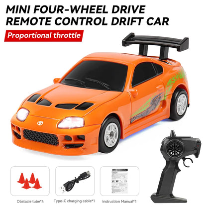 Premium Mini Supra RC Track-Spec Sports Car | Alloy Model | 1:64 Scale