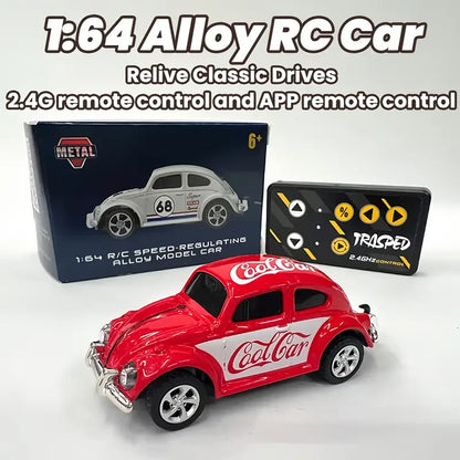 Premium Mini Beetle RC Track-Spec Sports Car | Alloy Model | 1:64 Scale