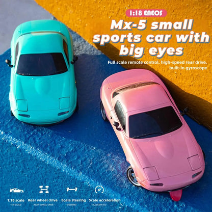 Premium Large MX5 RC Track-Spec Sports Car | Medium Model | 1:18 Scale