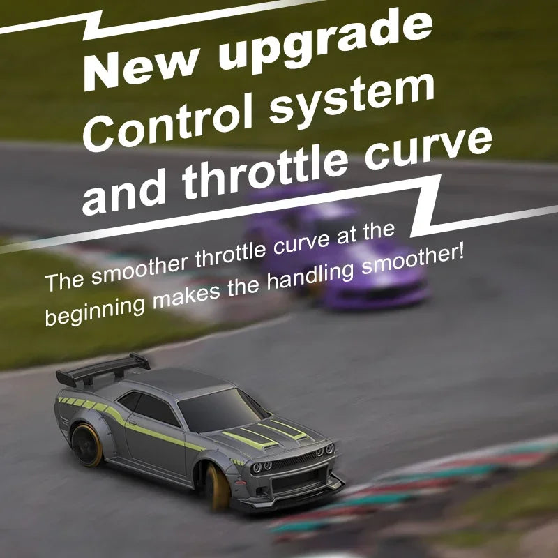 Premium Mini Hellcat RC Track-Spec Sports Car | Alloy Model | 1:76 Scale